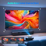 FUDONI Smart Projector with WiFi and Bluetooth, Native 1080P 4K Decoding for Home Cinema, Outdoor 78394914