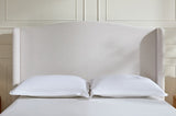 Hannah Upholstered Wingback Bed Size Queen / Tall 54" Headboard Upholstered Queen Bed / Premium B083P227902
