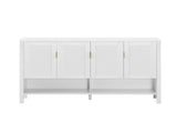 55.1'' Storage Sideboard with 4-Doors,Multi Functional Buffet with Open Shelf and 2-Tiers N711P345165K