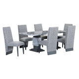 ZUN Stacey White and Grey Dining Chair B201P290555