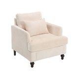 COOLMORE Wood Frame Armchair, Modern Accent Chair Lounge Chair for Living Room,Tufted Club Chair, W395P151902