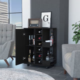 Tennessee Bar Cart, One Cabinet With Division, Six Cubbies For liquor, Two Shelves B128P176142