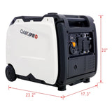Super quiet Inverter Generator 4500w portable generator electric start, foldable handle with W46560431
