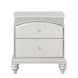 Platinum 2-drawer Nightstand B062P181314