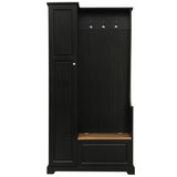 ON-TREND Stylish Design Hall Tree with Flip-Up Bench, Minimalist Hallway Shoe Cabinet with WF304223AAB