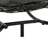 2 Persons Egg Chair with Stand Indoor Outdoor Swing Chair Patio Wicker Hanging Egg Chair Hanging W1703P163952