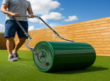 16in Heavy Duty Steel Lawn Roller, Garden Roller Can Be Filled with Water or Sand, Hand Roller with 04636729