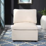 Modern Upholstered Middle Module for Modular Sectional,Sectional Sofa Couch Accent Armless Chair, W1123P201207