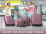 Curved Vertical Stripes 4-in-1 Trolley Case - Violet 83364795