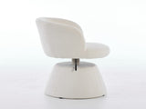 Adjustable Height 360&deg Swivel Bar Stool, Modern Chenille Upholstered Round Dining Chair, W1143P460575
