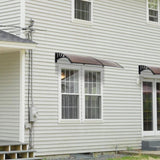200 x 100 Household Application Door & Window Rain Cover Eaves Canopy Brown & 66120262
