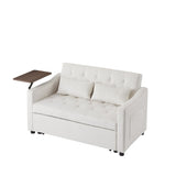 CREAM WHITE VELVET SOFA BED W588136688