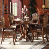 Beige and Cherry Oak Counter Height Chairs B062P189111