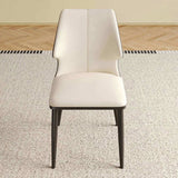 Modern Gray and White Dining Chair Contemporary Stylish Chairs for Dining Room, W509P261582
