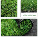 7FT x 15FT Artificial Turf for Dogs - Professional Large Outdoor Pet Lawn Mat with Drainage Holes W3280P340560