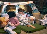 75"D x 30"W x 2.5"H sleeping mat for camping green 75799408
