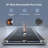 ZUN Walking Pad, Treadmill Under Desk with Wide Belt 2.5HP Portable Walking Treadmill Under Desk for T2856P198459