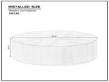35.43 Inch Modern Round Coffee Table MDF Coffee Table for Living Room,Drum Center Table for W2582P188320