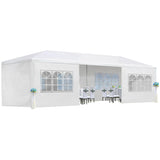 10x30' Wedding Party Canopy Tent Outdoor Gazebo with 8 Removable Sidewalls W1205137315