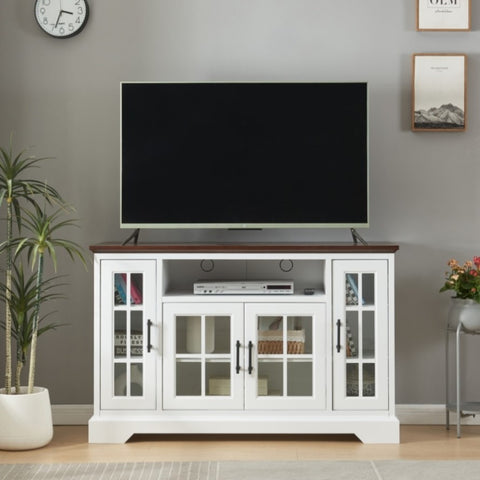 ZUN Buffet Table Sideboard with 4 Doors W965P147571