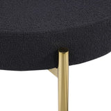 Woker Furniture Dining Chairs Set of 2 Round Upholstered Boucle Dining Room Chairs Mid-Century W1567P147203