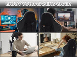 Gaming Chair with Footrest, Ergonomic Computer Chair with Headrest and Lumbar Support, Breathable W2367P332093