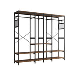 ZUN Independent wardrobe manager, clothes rack, multiple storage racks and non-woven drawer, bedroom 73152047