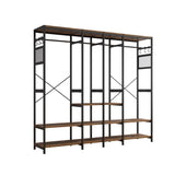 ZUN Independent wardrobe manager, clothes rack, multiple storage racks and non-woven drawer, bedroom 73152047