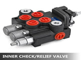 Hydraulic Valve 2 Spool Hydraulic Joystick Control Valve 11gpm Hydraulic Directional Control Valve T3342P359995