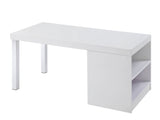 Harta White High Gloss & Chrome Finish Coffee Table B2726P457131