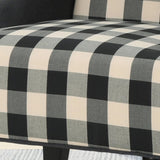 TODDMAN HI-BACK CLUB CHAIR, High-Back Fabric Club Chair, Black Checkerboard and Dark Charcoal 28D x 64469.00BLKCHKDCHAR
