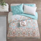 ZUN Twin Boho Comforter Set with Bed Sheets B03595867