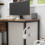 ZUN Computer Desk with Power Outlet & Storage Shelves, Study Writing Table with USB Ports Charging 91125951