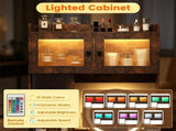 Vanity Desk with 360&deg Lighted Mirror & Charging Station, 3 Color Lights Dimmable, Illuminated 44669892