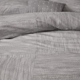7 Piece Printed Seersucker Comforter Set Grey King B03597115