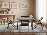 Kids 5-Piece Folding Activity Table and Chair Set, Classic Black 27881667