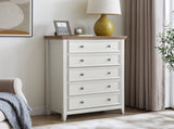 Modern 5 Drawers Dresser 5 Drawers Cabinet,Chest of Drawers Closet Organizers and Clothes W2275P233488