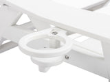 195*75.5*33cm HDPE Backrest Adjustable Lying Bed White 16273252