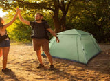 240*240*150cm Spring Quick Open Four-Person Family Tent Camping Tent Green 63071113
