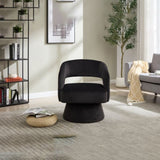 Swivel Barrel Chair, Velvet Accent Armchair 360 Degree Swivel Club Chair for Living Room Bedroom W3244P315821