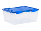46 Qt. Plastic Storage Bins with Sealed Lids, Clear Gasket Box, Airtight Containers 29170649