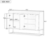 ZUN TREXM Modern Sideboard Elegant Buffet Cabinet with Large Storage Space for Dining Room, Entryway WF298903AAM