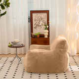 Bean Bag Chair, Comfy Bean Bag Sofa with Back Support, Faux Fur Bean Bag Chair for Adults, Stuffed W2510P279111