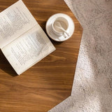 30.51 inch Coffee table Wooden Octagonal-Shaped for Living Room Walnut Suitable for Bedroom, Living W3081P315308