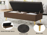 Modern Storage Ottoman Bench Upholstered Bedroom Bench Entryway Storage Ottoman Tufted Ottoman Bench N719P305620E