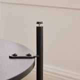 30.9"Wide Upholstered Round Ottoman Coffee Table Foot Rest with Black Metal Legs, Footstool with 28400510