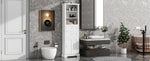 ZUN Tall Bathroom Storage Cabinet,Cabinet with One Door and Two Drawers, Freestanding Storage Adjustable WF314198AAK