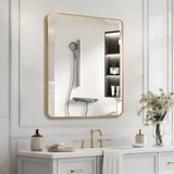 Gold 30 "x36" Rectangular Bathroom Wall Mirror W2203P310396