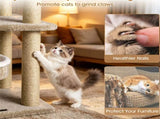 36" Compact SpaceSaving Cat Activity Center, HeavyDuty Stable Cat Climbing Furniture with Plush 94975230