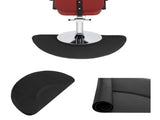 3x 4.5x 1/2" Beauty Salon Semicircle Anti-fatigue Salon Mat Black 42550201